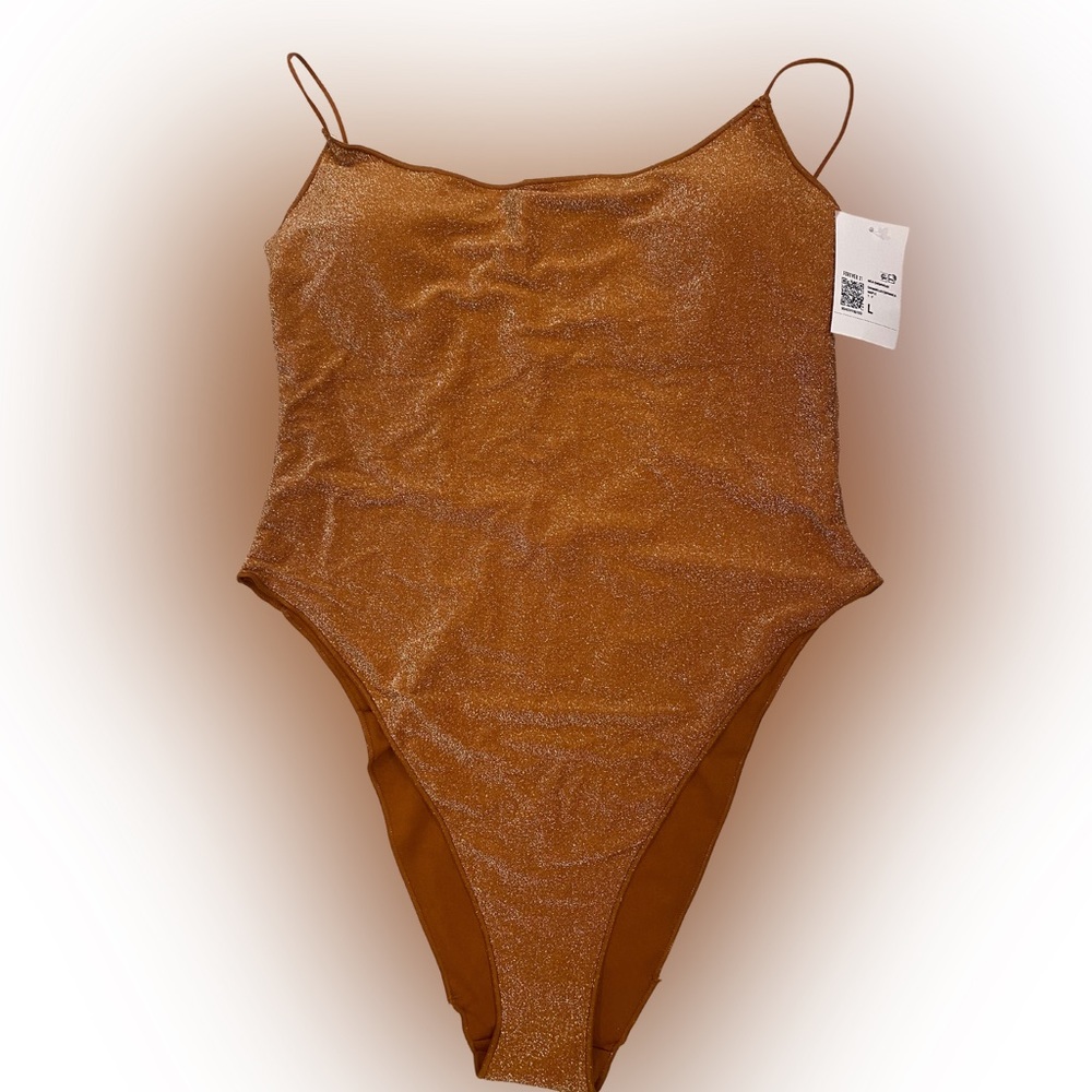 Forever 21 Glitter One-Piece Swimsuit